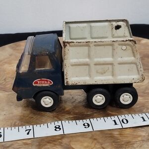 Tonka Blue and White Mini Dump Truck - Kids Toy